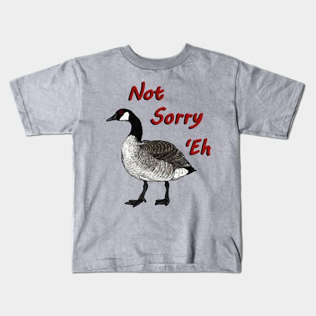 Canadian Goose Kids T-Shirt by Vivid Chaos